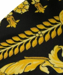 Versace baroque print bikini top