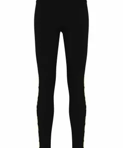 Versace Grecca border baroque stripe leggings