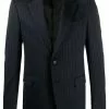 Versace pinstripe logo blazer