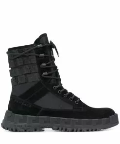 Versace lace-up combat boots
