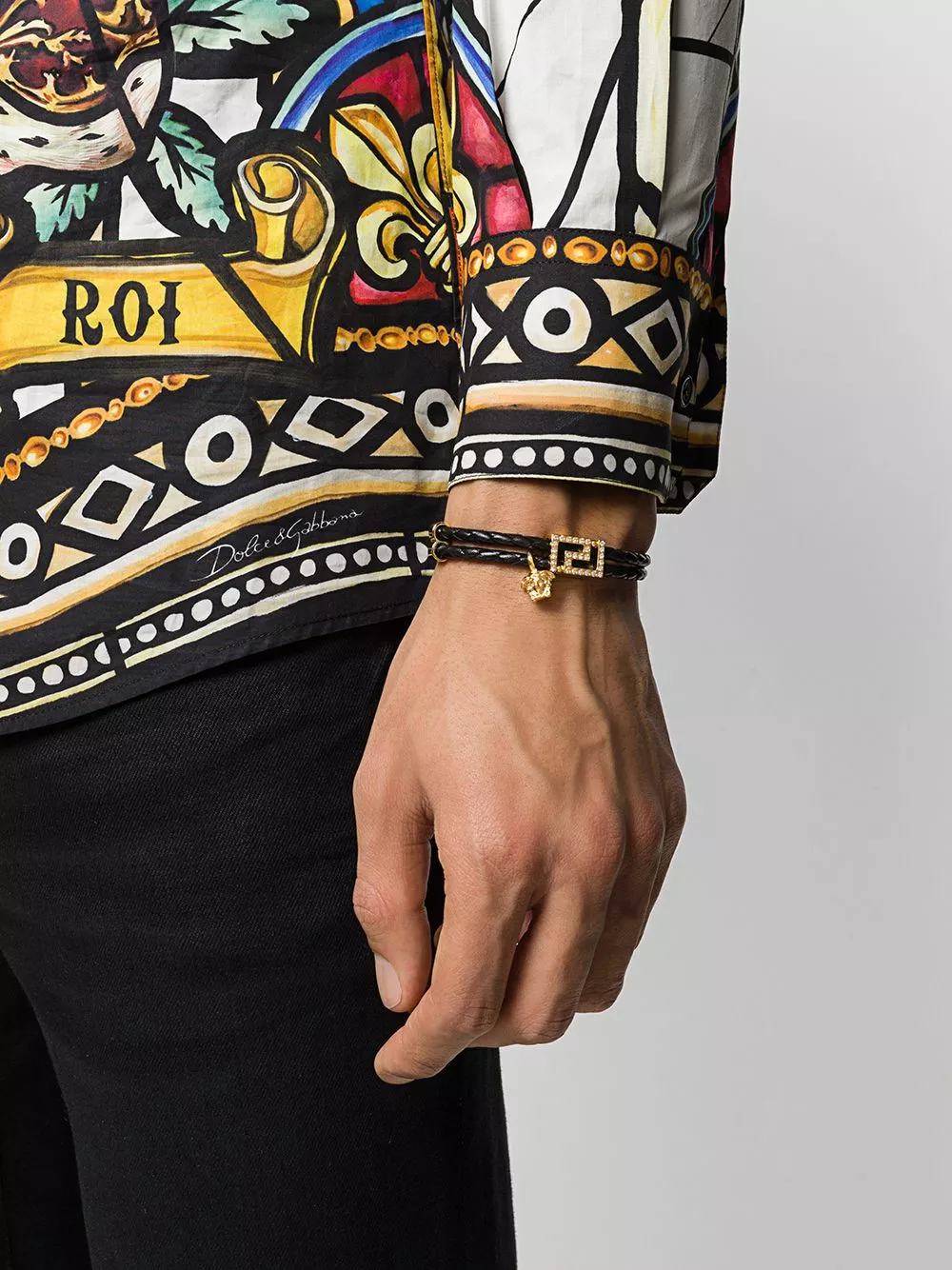 Versace Medusa cord bracelet 4 Versace Medusa cord bracelet