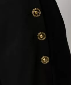 Versace Medusa button-embellished culottes