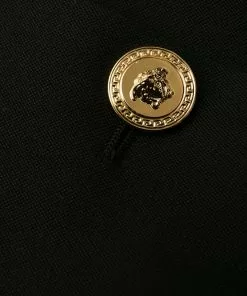 Versace Medusa button-embellished culottes