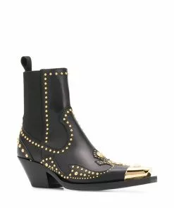 Versace studded ankle boots