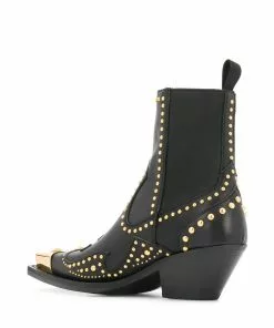 Versace studded ankle boots