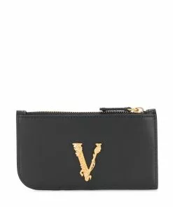 Versace logo plaque purse