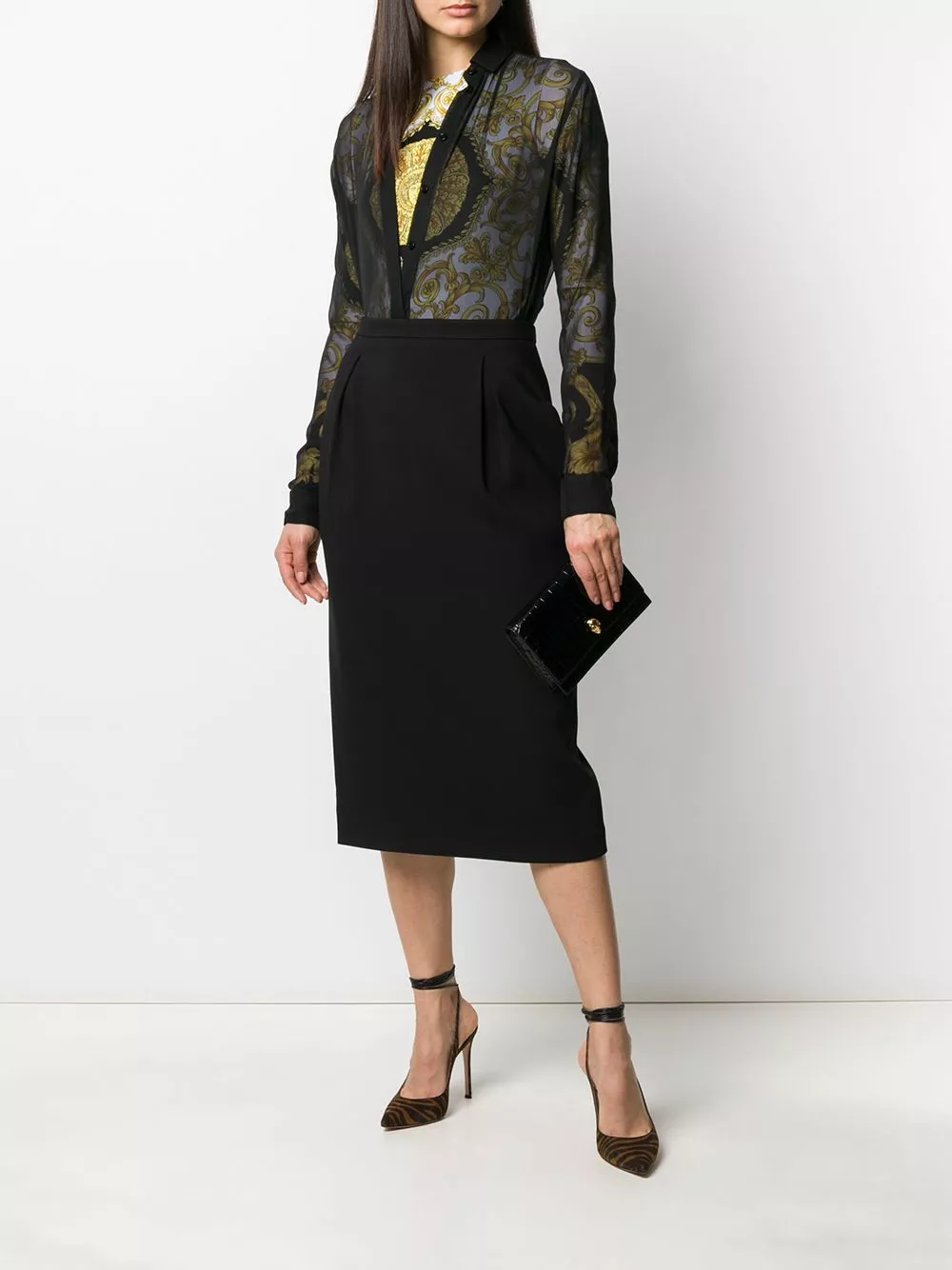 Versace High waisted pencil skirt 4 Versace high-waisted pencil skirt