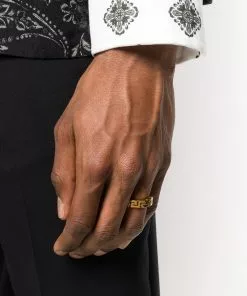 Versace Greca motif ring