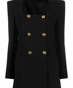 Versace double-breasted structured blazer