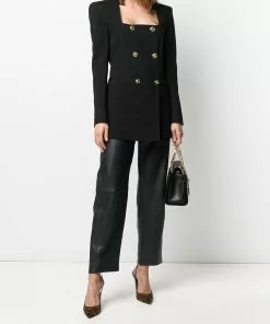 Versace double-breasted structured blazer