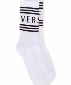 Versace logo socks