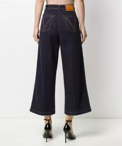 Versace Embroidered signature detail cropped trousers 12 Versace embroidered signature detail cropped trousers