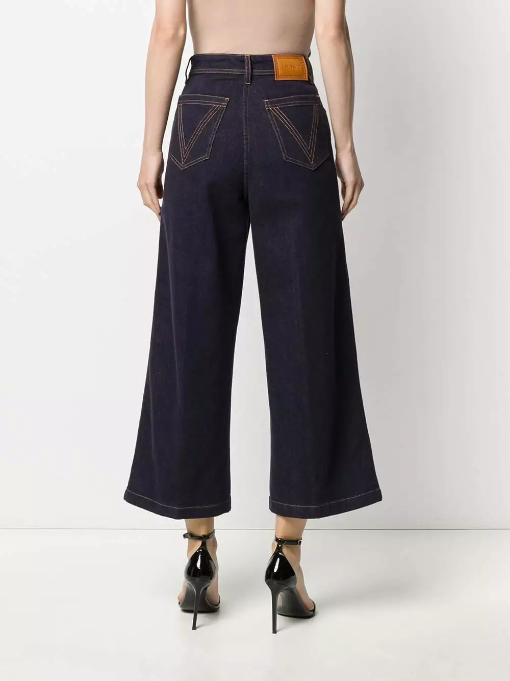 Versace Embroidered signature detail cropped trousers 6 Versace embroidered signature detail cropped trousers