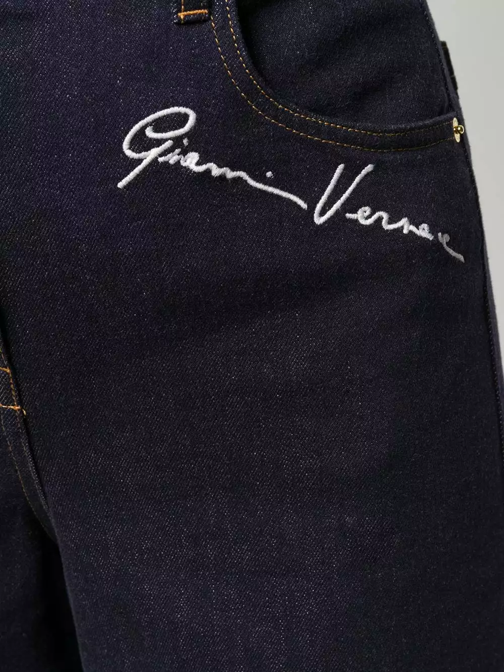 Versace Embroidered signature detail cropped trousers 7 Versace embroidered signature detail cropped trousers