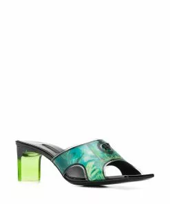 Versace Jungle-print sandals