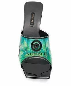 Versace Jungle-print sandals