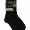 Versace logo stripe socks