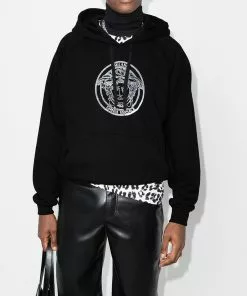 Versace logo-print hoodie