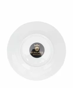 Versace jungle-print round plate (18cm)