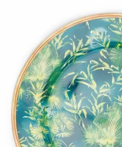 Versace jungle-print round plate (30cm)