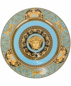 Versace Medusa baroque-print plate