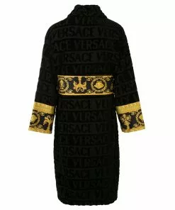 Versace Barocco trim bathrobe