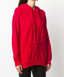 Versace oversized medusa motif hoodie