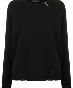 Versace Medusa Safety Pin jumper