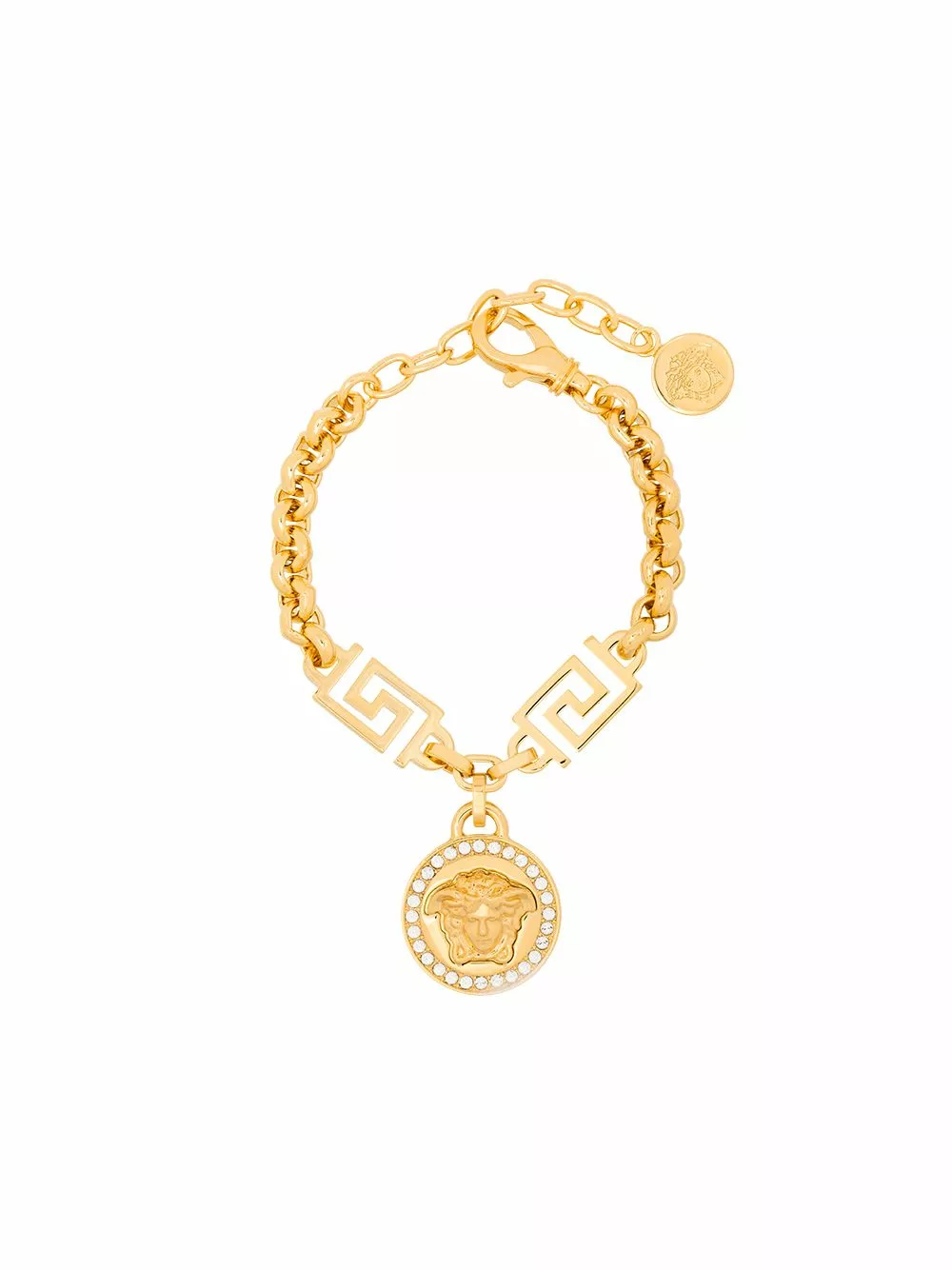 Versace Medusa charm rolo chain bracelet 3 Versace Medusa-charm rolo-chain bracelet