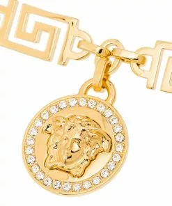 Versace Medusa charm rolo chain bracelet 7 Versace Medusa-charm rolo-chain bracelet