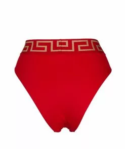 Versace Greca Border high leg swimming briefs
