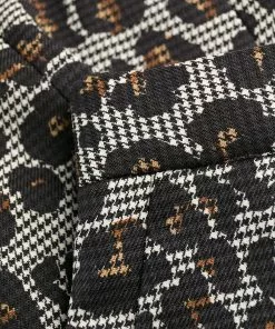 Versace leopard print tailored trousers