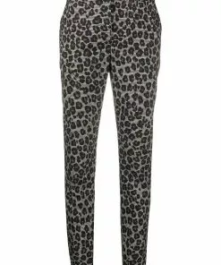 Versace leopard print tailored trousers