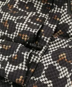 Versace leopard print tailored trousers