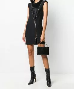 Versace Zip Accent mini dress