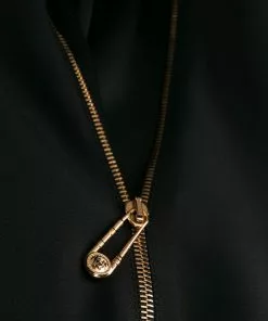 Versace Zip Accent mini dress