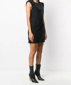 Versace Zip Accent mini dress