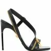 Versace zip-detail leather sandals