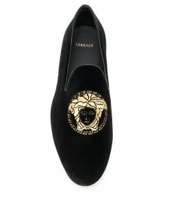 Versace Embroidered medusa head slippers 9 Versace embroidered medusa head slippers