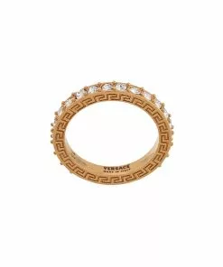 Versace Greca crystal ring