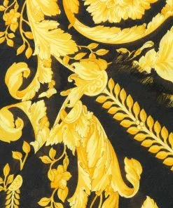 Versace fine knit baroque print scarf