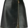 Versace asymmetric-zip A-line skirt