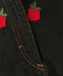 Versace Rose embroidered shorts 14 Versace rose-embroidered shorts