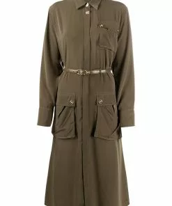Versace Safari midi shirtdress