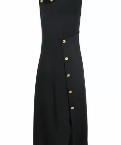 Versace asymmetric wrap-style dress