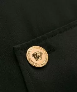 Versace asymmetric wrap-style dress