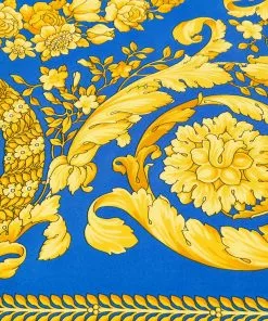 Versace Baroque print silk foulard