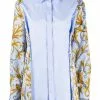 Versace panelled cotton shirt