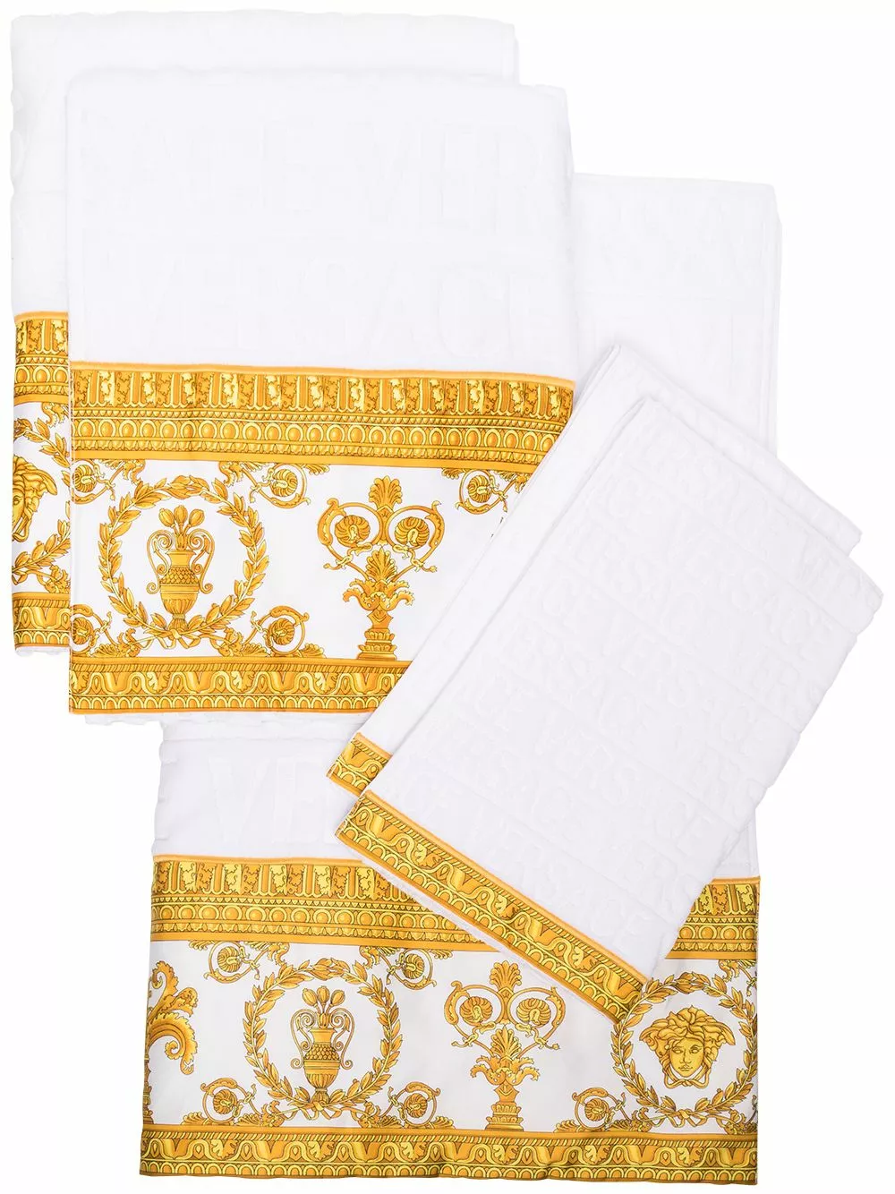Versace 5 piece Barocco towel set 3 Versace 5-piece Barocco towel set
