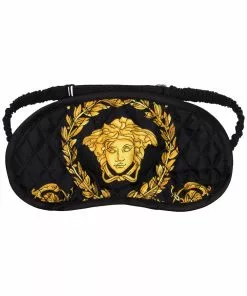 Versace Baroque-print silk sleep mask
